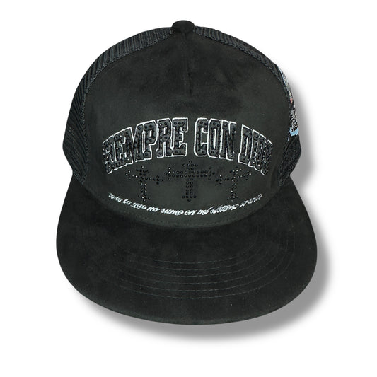 GORRA SIEMPRE CON DIOS DE CRUZ PLANA