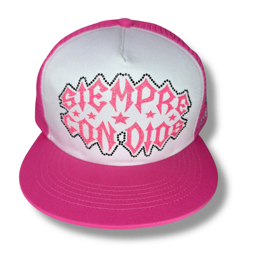 GORRA SIEMPRE CON DIOS PLANA