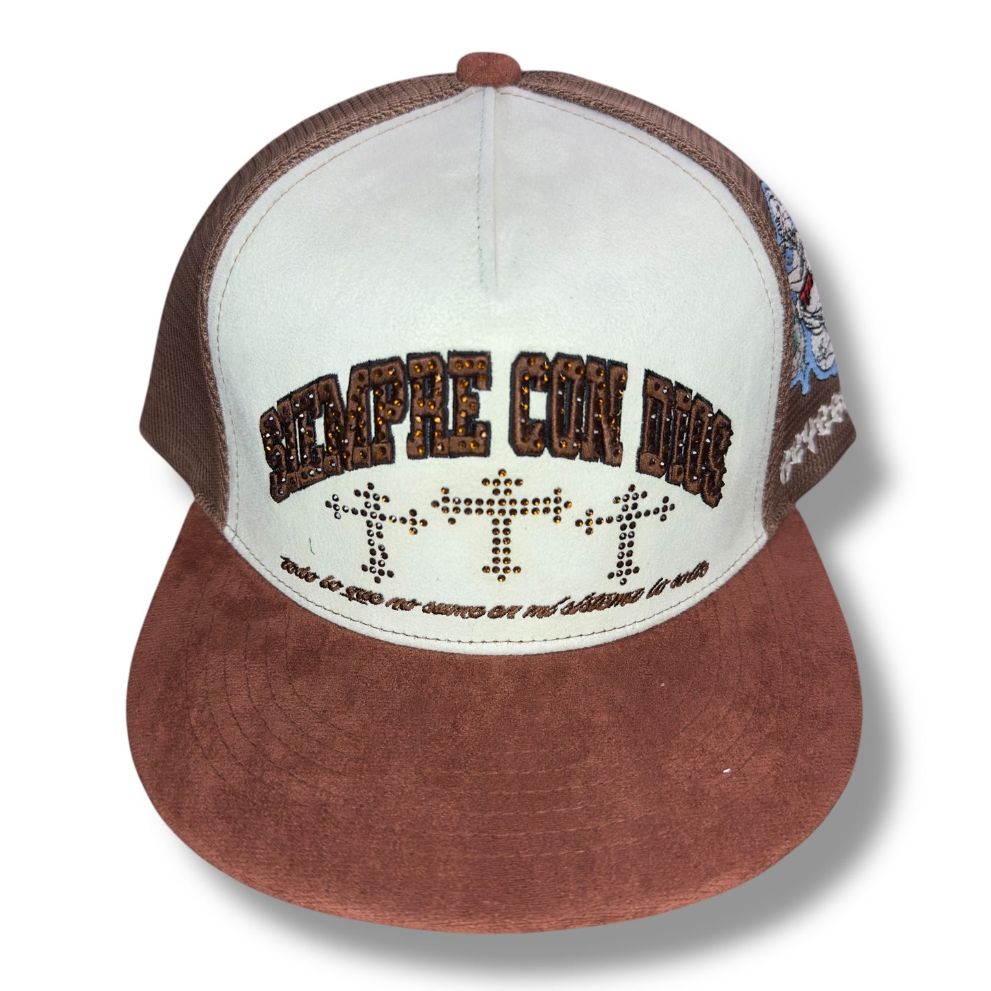 GORRA SIEMPRE CON DIOS DE CRUZ PLANA