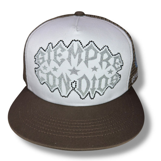 GORRA SIEMPRE CON DIOS PLANA