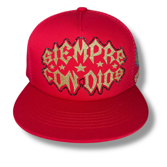 GORRA SIEMPRE CON DIOS PLANA