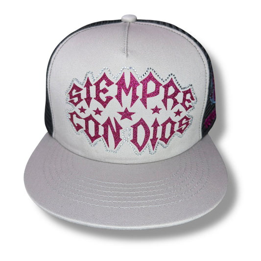 GORRA SIEMPRE CON DIOS PLANA